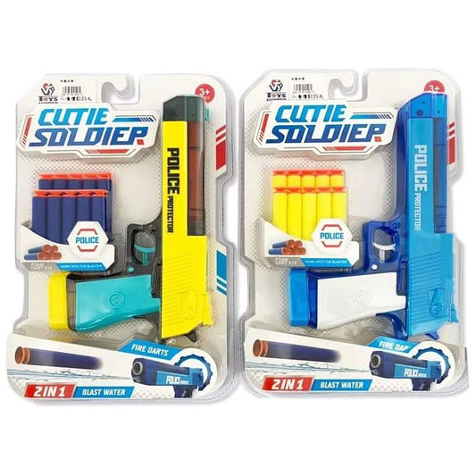 2 In 1 Police Protector Soft Bullet & Water Gun