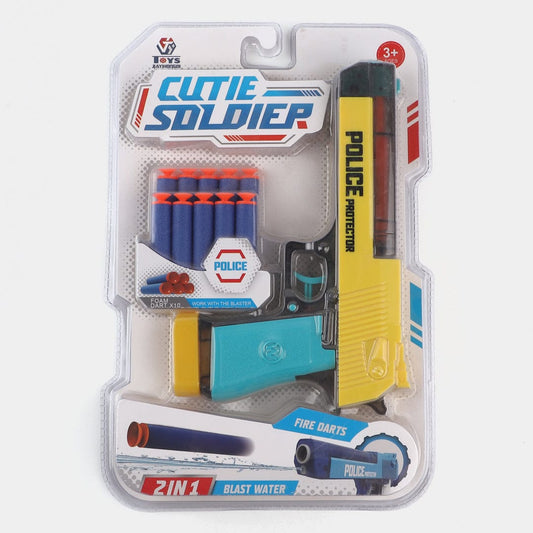 2 In 1 Police Protector Soft Bullet & Water Gun