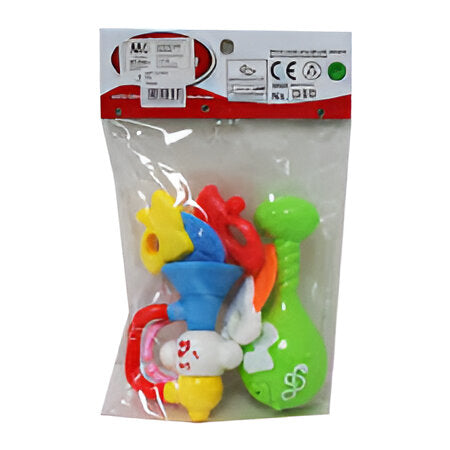 8 Pcs Baby Rattle & Teether Toy Set –