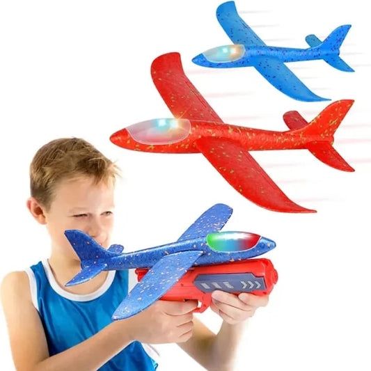 Airplane Launcher Toy Bubble Catapult Airplane Toy